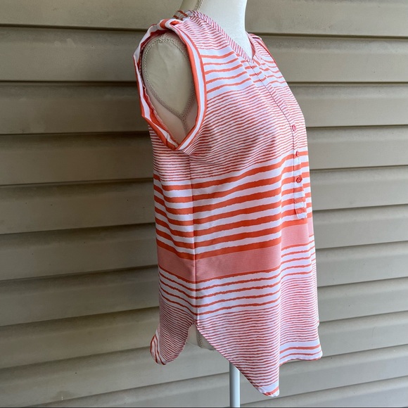 •Antilia Femme• Sleeveless Striped Popover Blouse - Size Medium - Picture 5 of 7